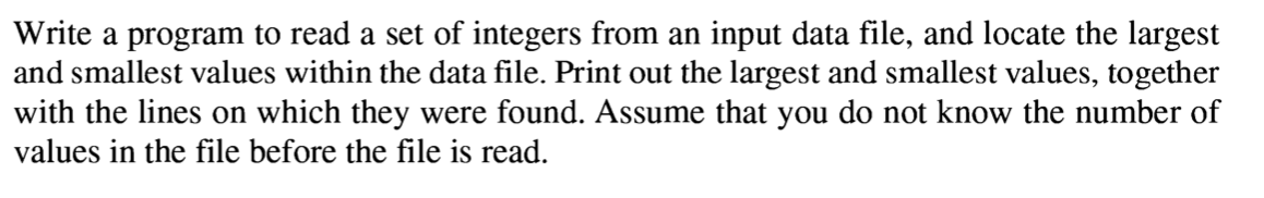 Solved Write a program to read a set of integers from an | Chegg.com