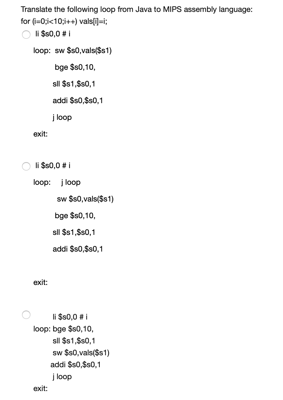 Solved Translate the following loop from Java to MIPS | Chegg.com