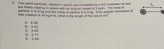 Solved 3. Two Point Particles, Labeled A And B, Are | Chegg.com