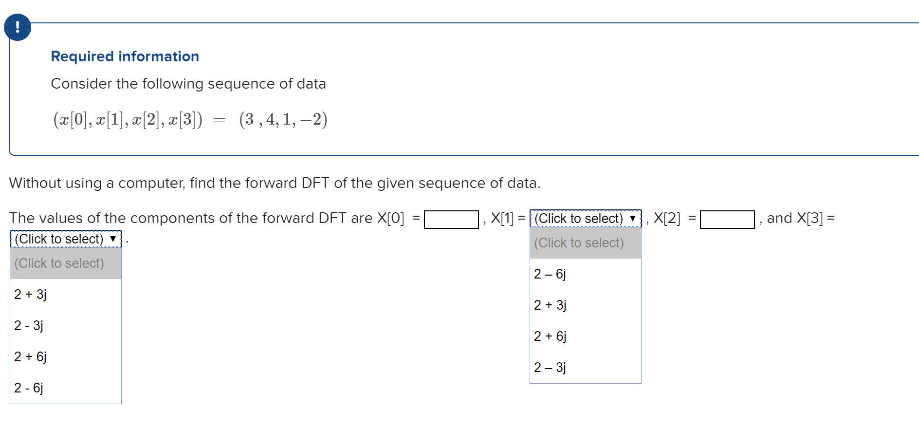 Solved Required information Consider the following sequence | Chegg.com