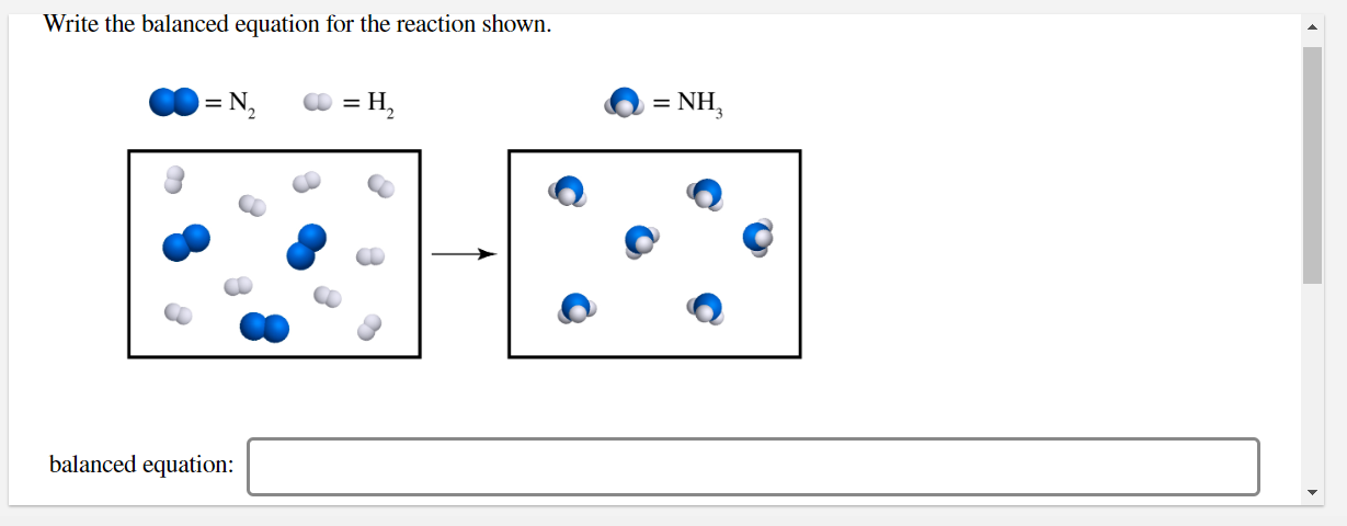 Solved Write The Balanced Equation For The Reaction Shown. = | Chegg.com