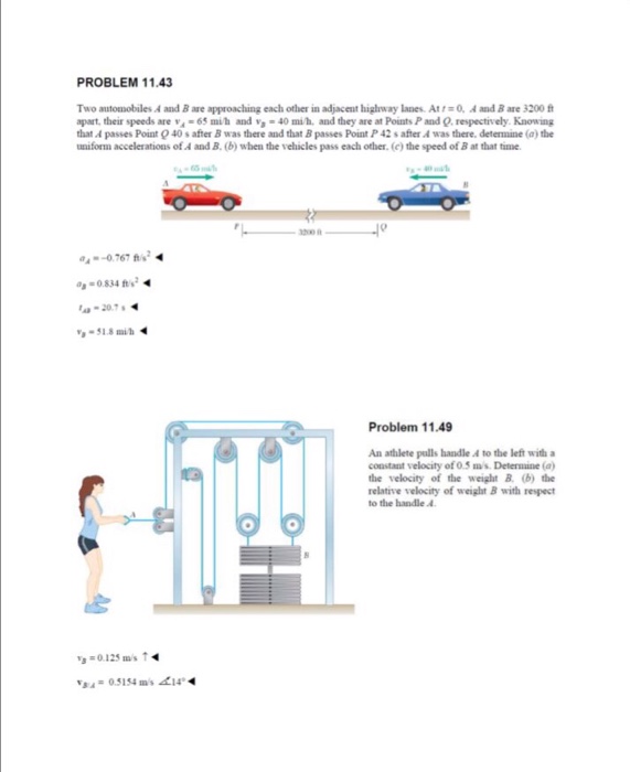 Solved Two Automobiles A And B Are Approaching Each Other In | Chegg.com