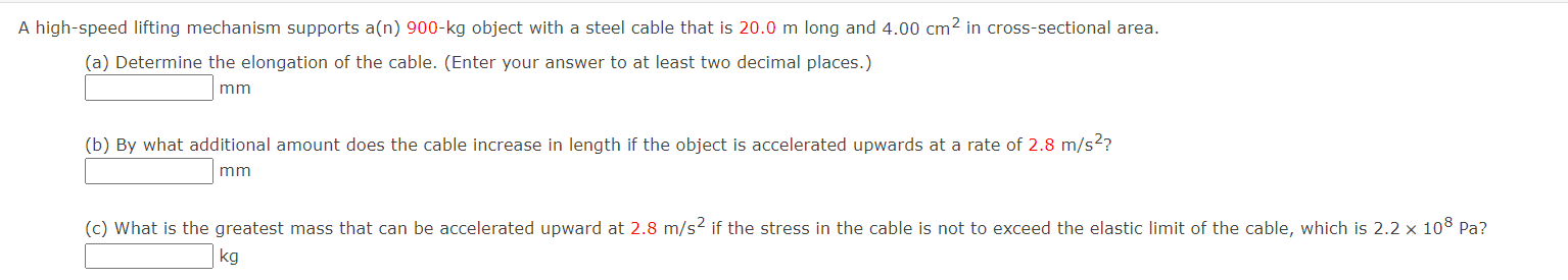 Solved A High-speed Lifting Mechanism Supports A(n)900−kg 