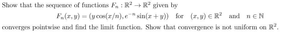 Solved This is for a math analysis class. Please write | Chegg.com