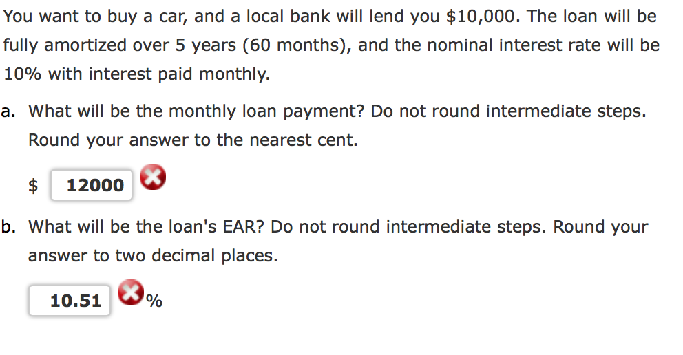Solved You want to buy a car, and a local bank will lend you