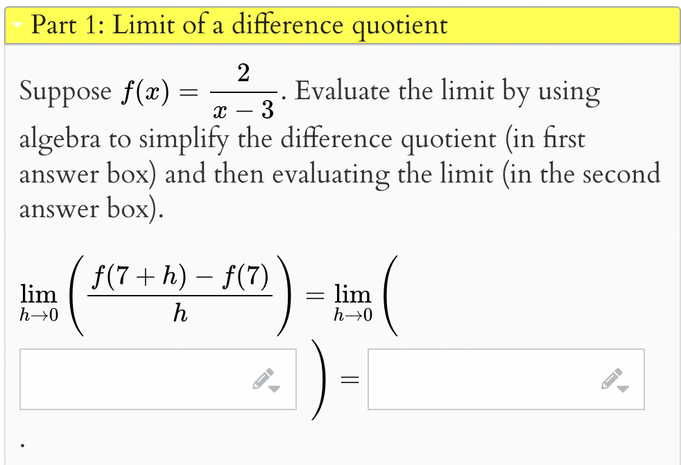 Solved Limit Of A Difference Quotient: Evaluate The Limit By | Chegg.com