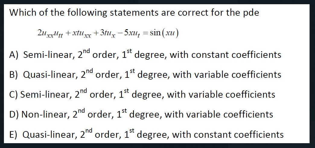 Solved Which of the following statements are correct for the | Chegg.com