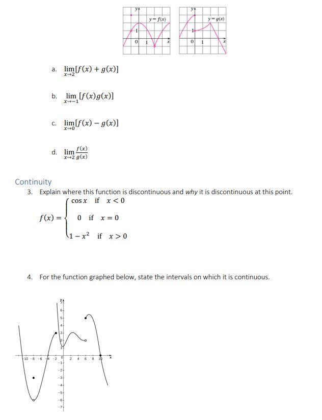 Solved Evaluate the following limits using the limit laws. | Chegg.com