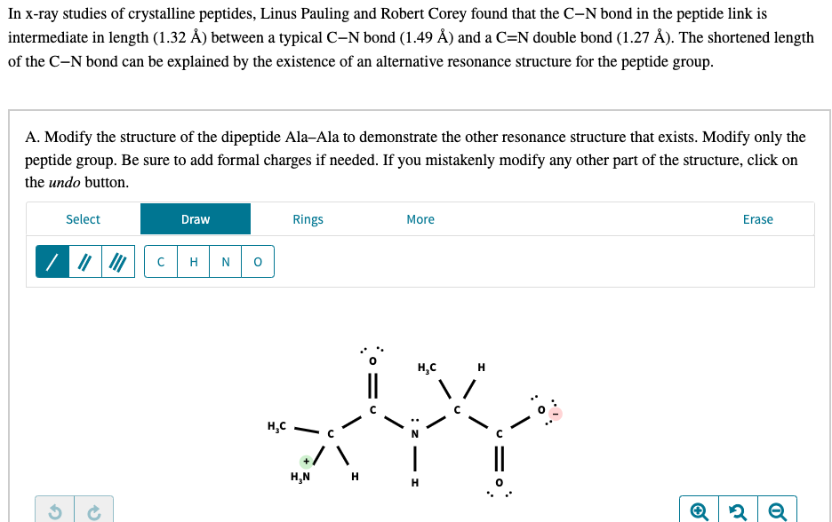 Solved In x-ray studies of crystalline peptides, Linus | Chegg.com