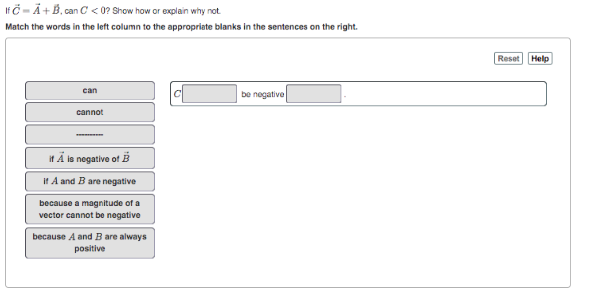 Solved Can a vector have a component equal to zero and still 