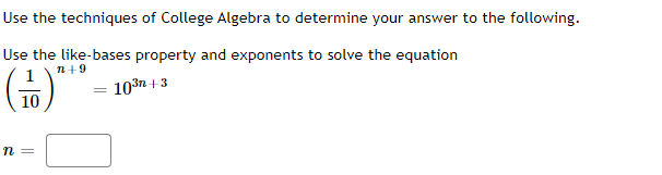 Solved Use The Techniques Of College Algebra To Determine | Chegg.com