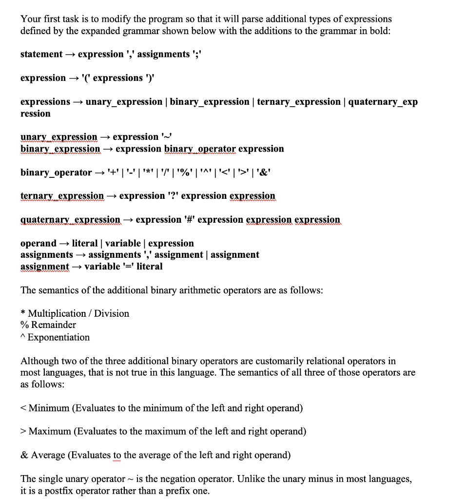 Solved Please modify the code below to meet the | Chegg.com