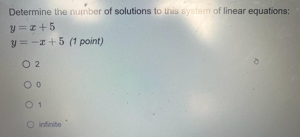 determine the number of solutions of the system $4xy 6 $4xy 5