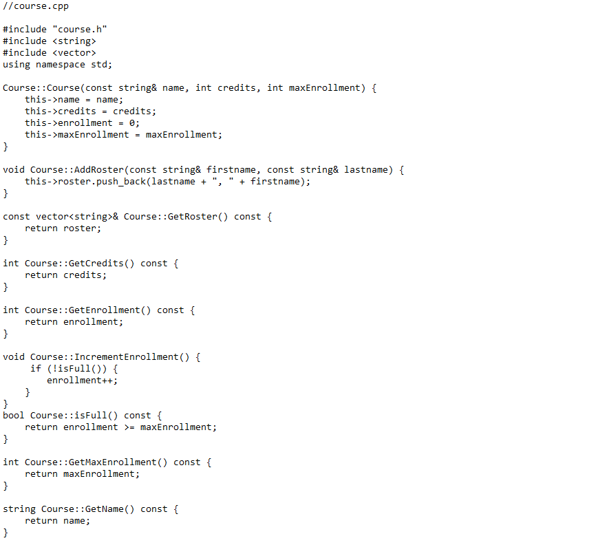 Solved Need help with this C++ output! The code blocks that | Chegg.com