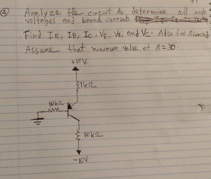 Solved Analyze the circut to determine all node voltages and | Chegg.com