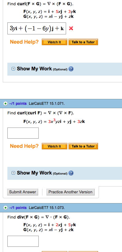 Solved Find Curl F X G V X F G F X Y Z I 5xj