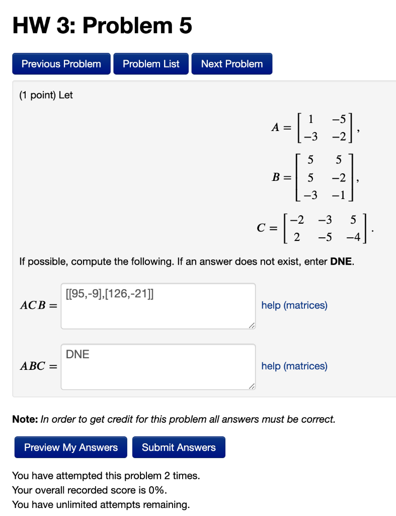 Solved HW 5: Problem 14 Previous Problem Problem List Next | Chegg.com