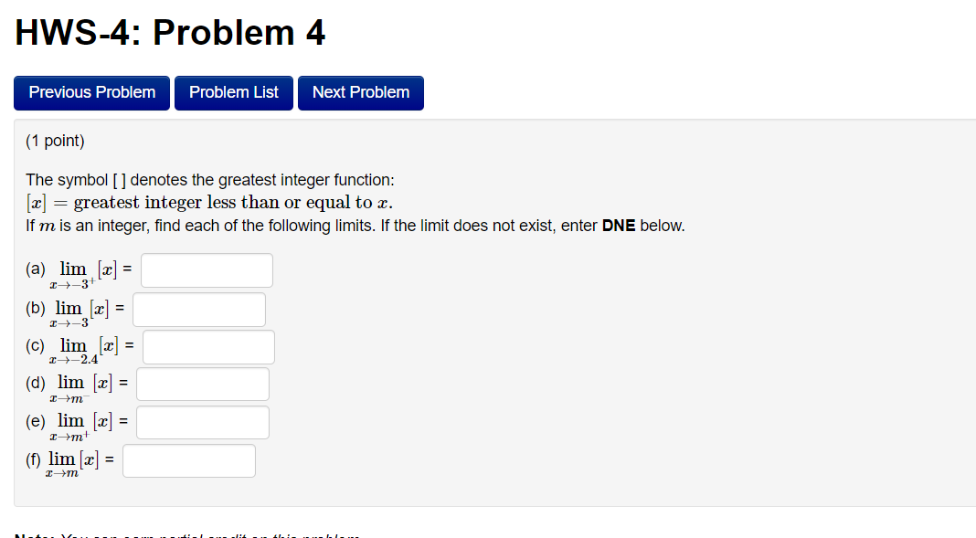 Solved HWS-4: Problem 4 Previous Problem Problem List Next | Chegg.com