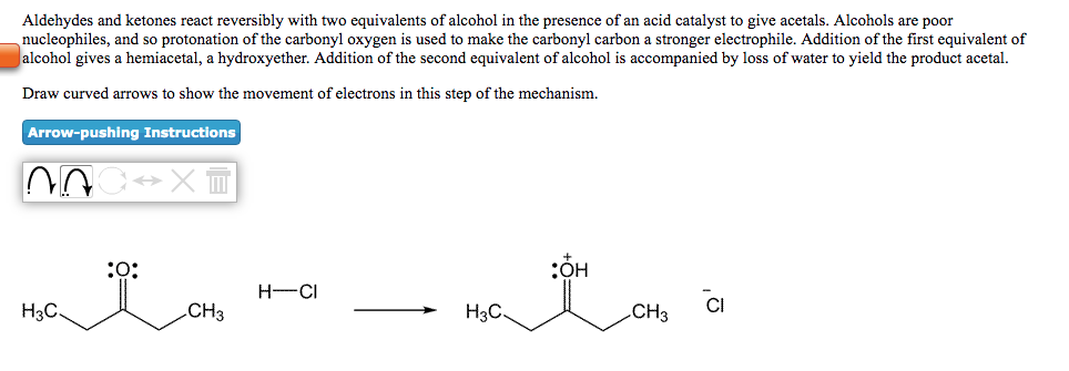 Solved Aldehydes and ketones react reversibly with two | Chegg.com