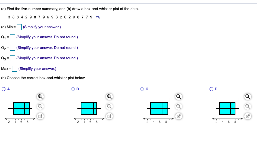 Solved (a) Find The Five-number Summary, And (b) Draw A | Chegg.com