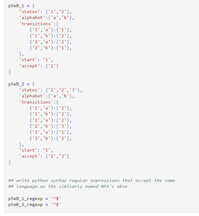 Solved \#\# write python syntax regular expressions that | Chegg.com image.