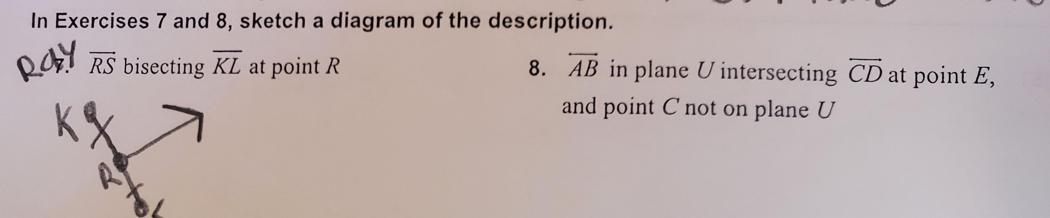 Solved In Exercises 7 And 8, Sketch A Diagram Of The | Chegg.com