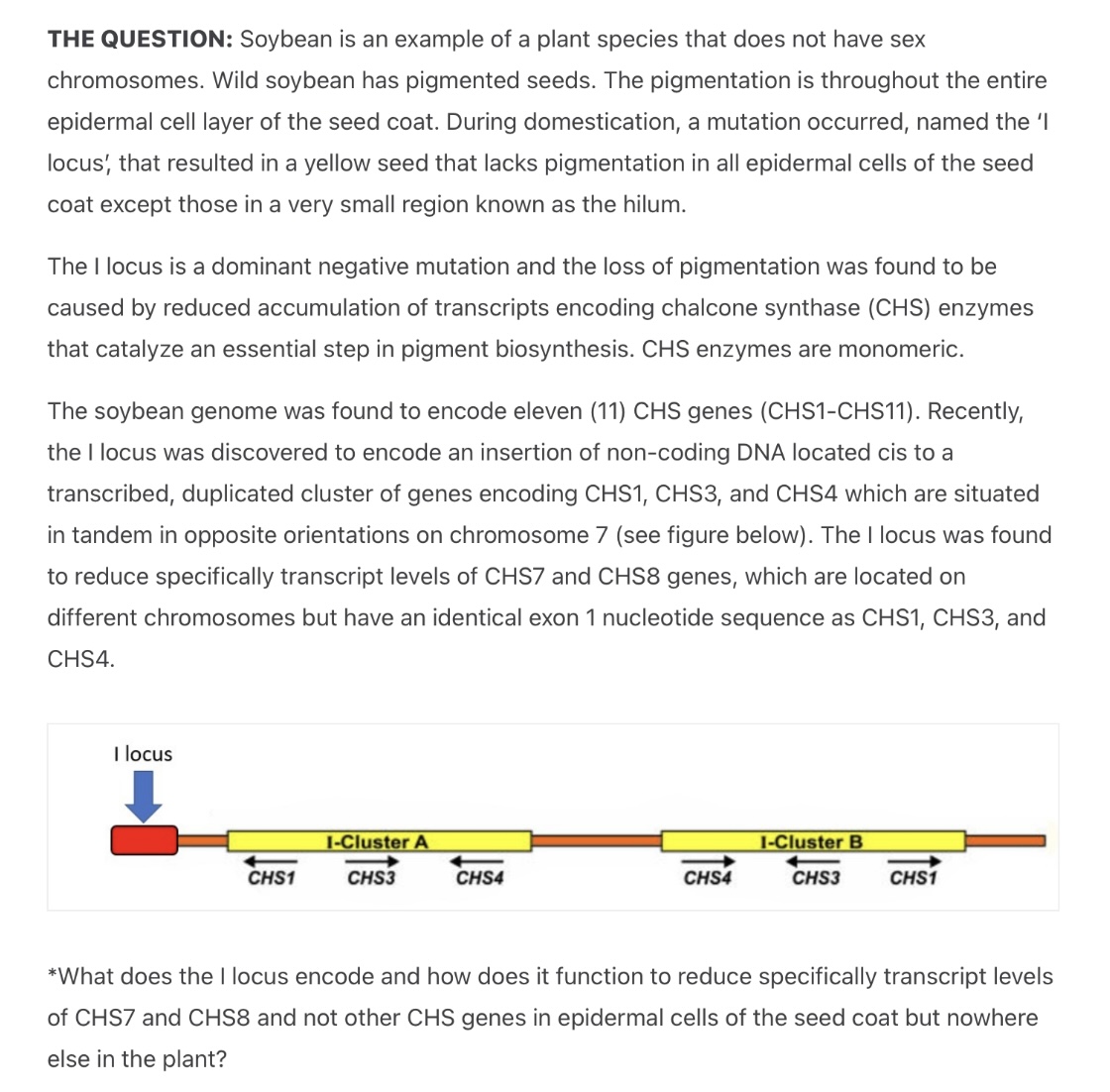 Solved THE QUESTION: Soybean is an example of a plant | Chegg.com