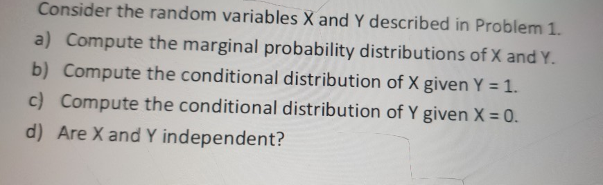 Solved Problem 1: If the values of the joint probability | Chegg.com