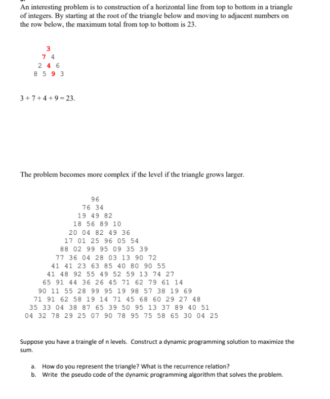 Solved An interesting problem is to construction of a Chegg