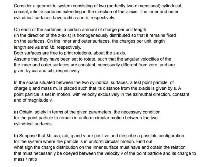 Solved Consider a geometric system consisting of two | Chegg.com