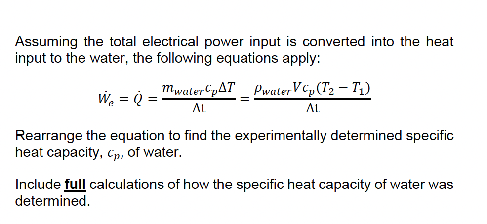 Solved Assuming the total electrical power input is | Chegg.com