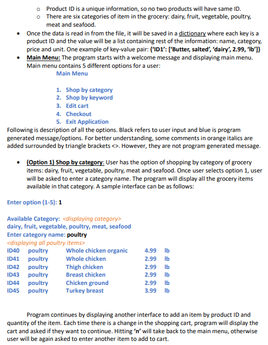 Please help me with this python final project! | Chegg.com