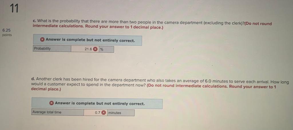 Solved 11 Customers enter the camera department of a store | Chegg.com