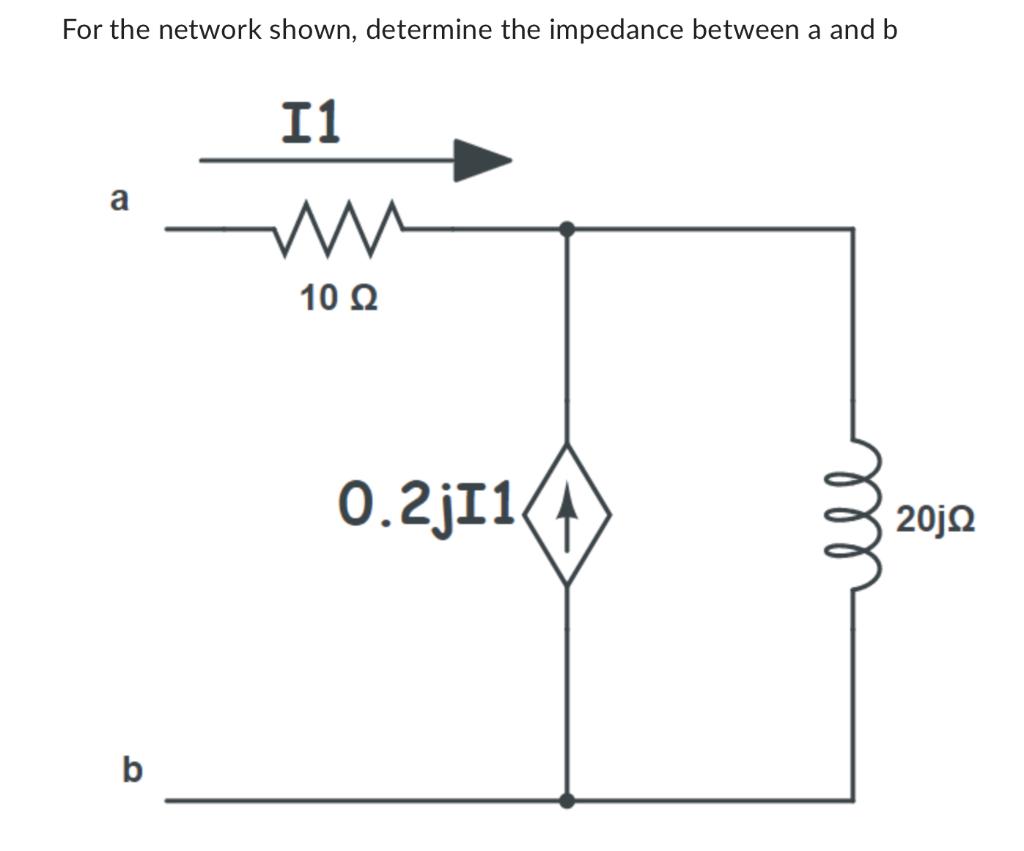 Solved For the circuit shown, V1=8 V and V2=6j V.