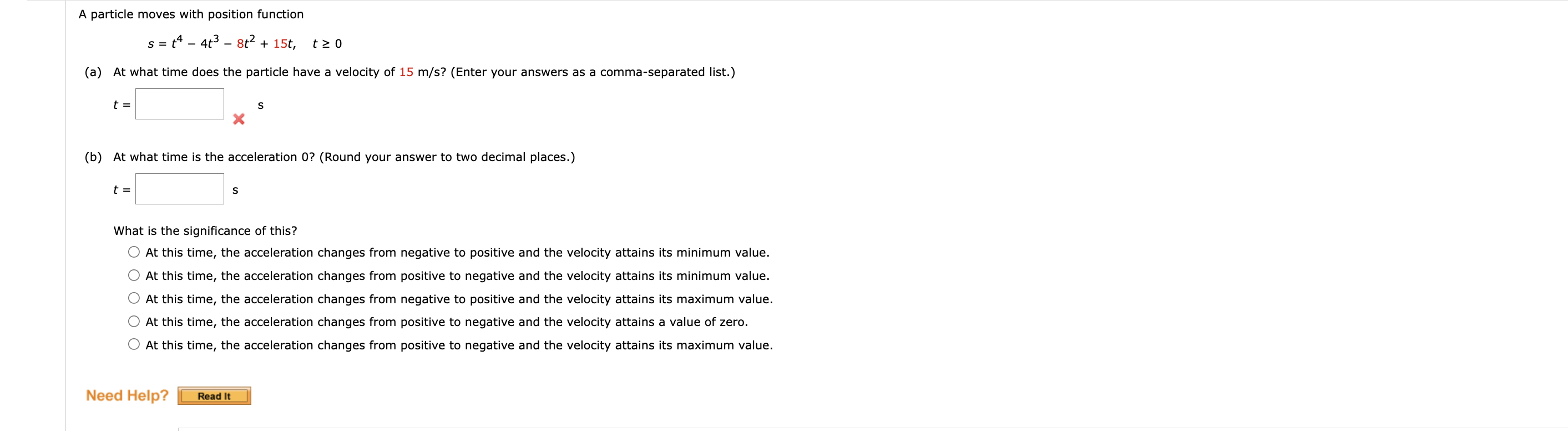 solved-a-particle-moves-with-position-function-chegg