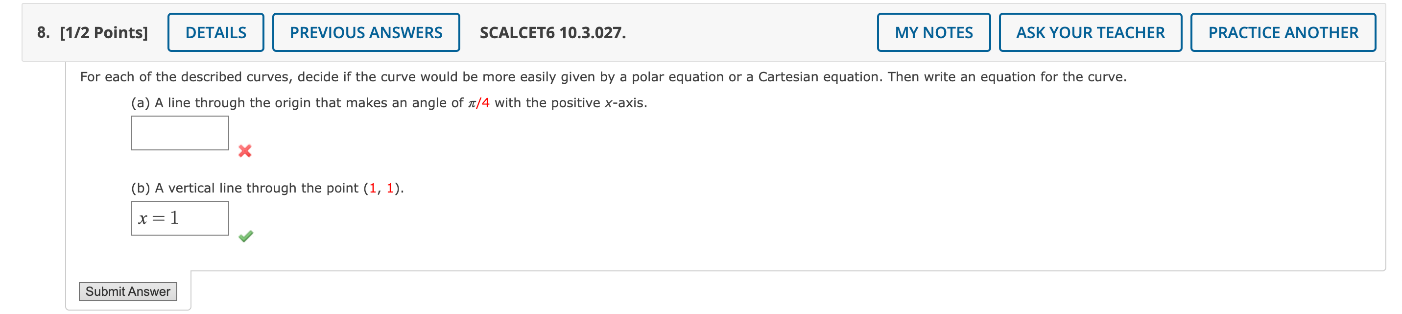 Solved For each of the described curves, decide if the curve | Chegg.com