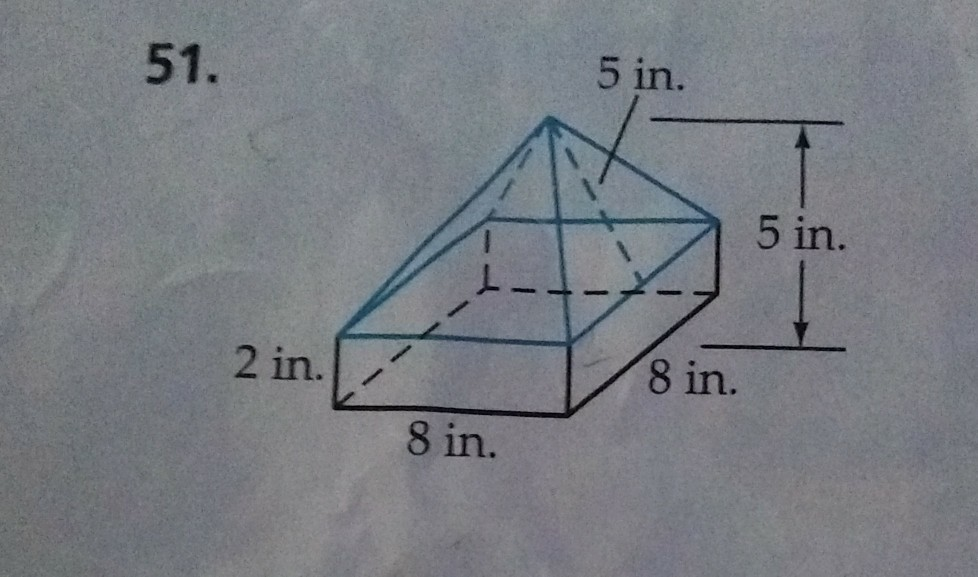 how to find the volume of the given figure