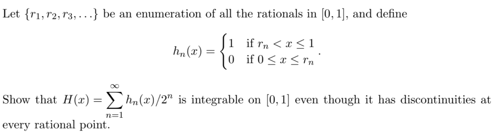 Let {r1, R2, R3, } Be An Enumeration Of All The 