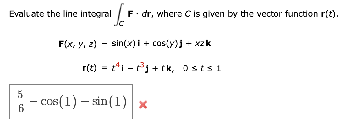 Solved Evaluate the line integral ∫CF⋅dr, where C is given | Chegg.com