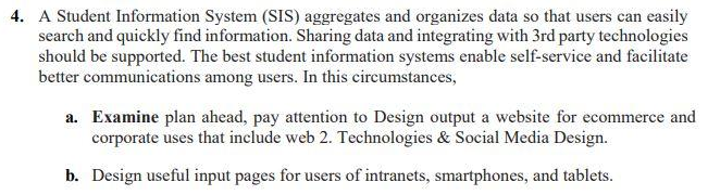 Solved A Student Information System (SIS) aggregates and | Chegg.com