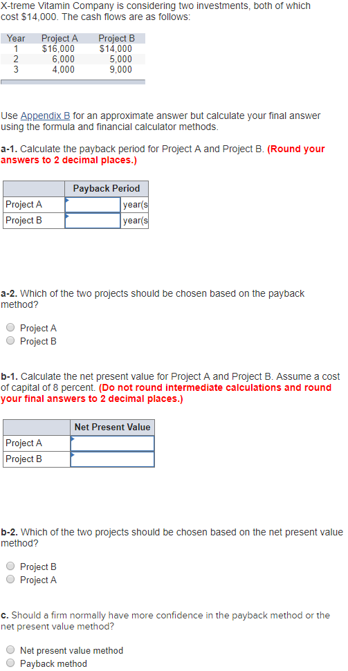 Solved X-treme Vitamin Company Is Considering Two | Chegg.com