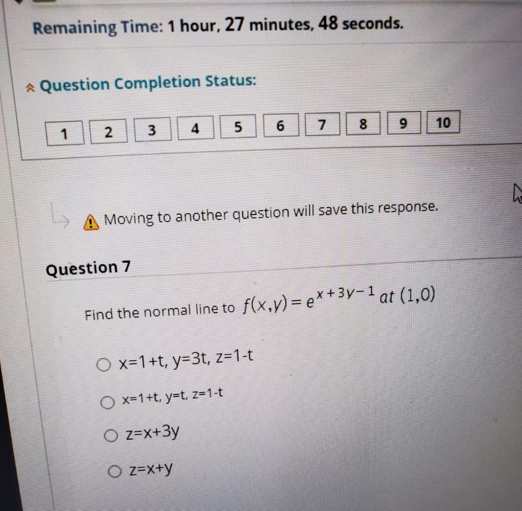 Solved Remaining Time: 1 hour, 27 minutes, 48 seconds. A | Chegg.com