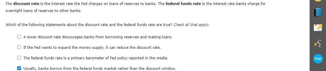 solved-the-discount-rate-is-the-interest-rate-the-fed-chegg