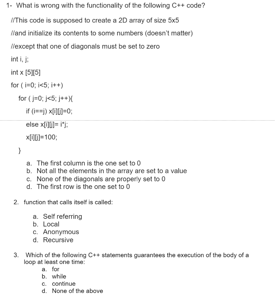 Solved 1- What is wrong with the functionality of the | Chegg.com