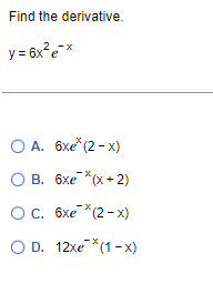 derivative of x 6 x 1 2