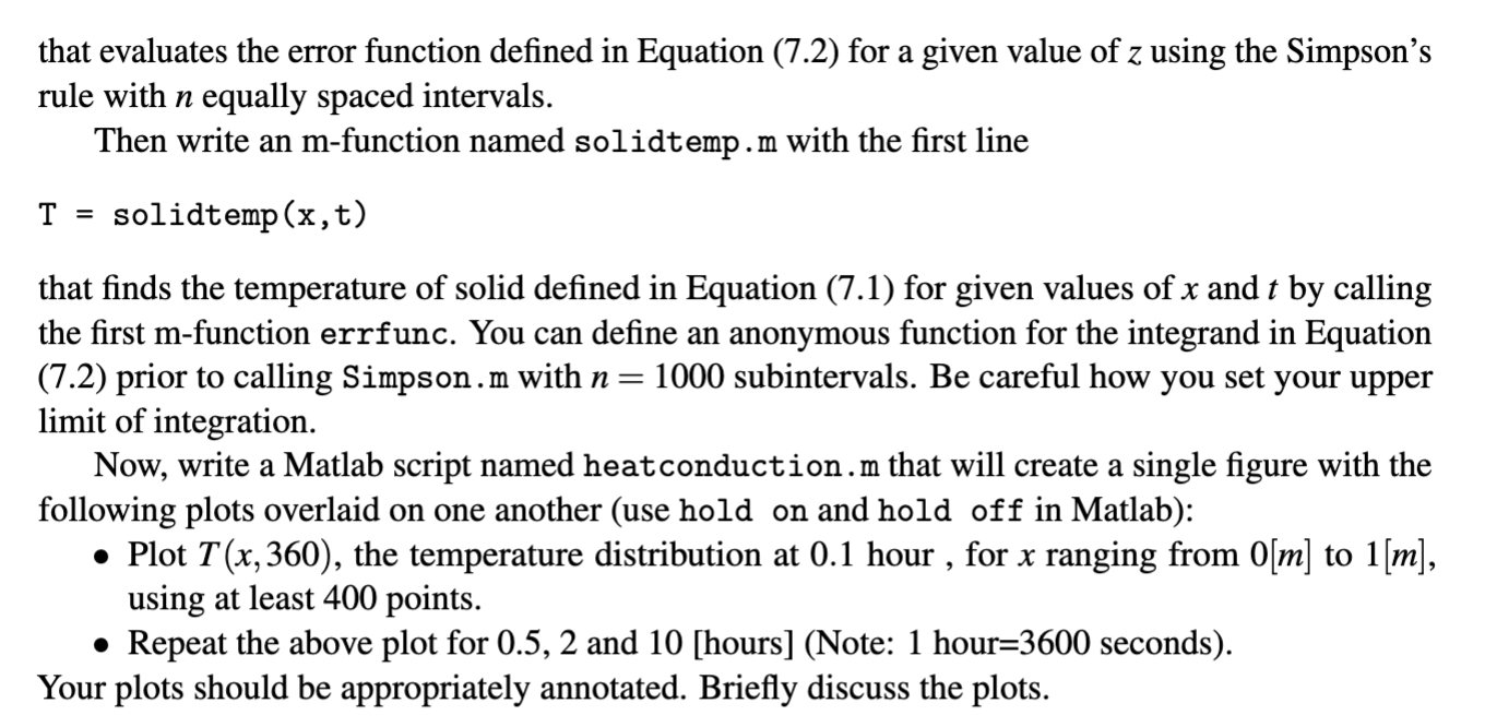 Solved Problem 7.2 Consider The Heat Conduction In A | Chegg.com