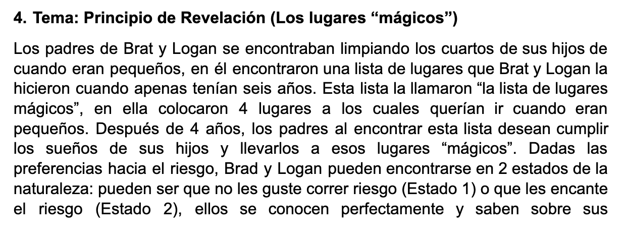 4. Tema: Principio de Revelación (Los lugares “mágicos) Los padres de Brat y Logan se encontraban limpiando los cuartos de s