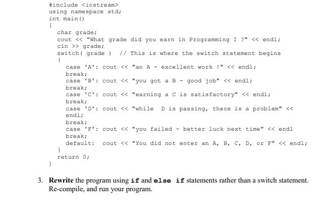 Solved 1. Create a new C++ source file; go to | Chegg.com