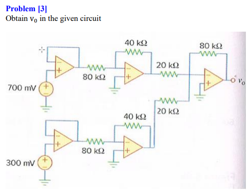 Solved Problem [3] Obtain v0 in the given circuit | Chegg.com