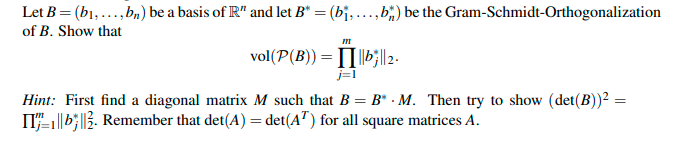 Solved Let B=(b1, ...,bn) Be A Basis Of R" And Let B* = | Chegg.com